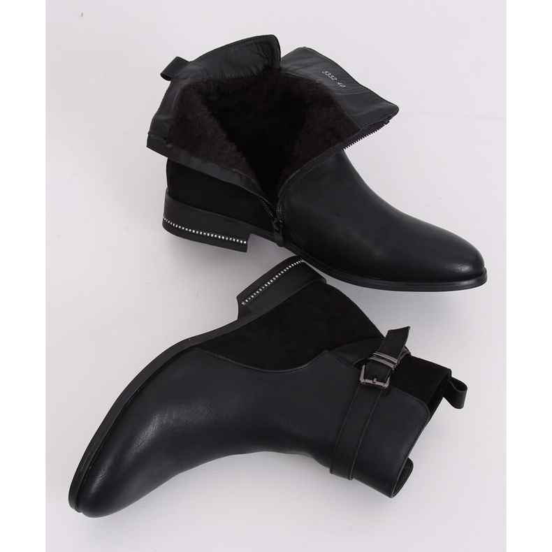 Dámské černé boty Jodhpur 3332 Black černý 2