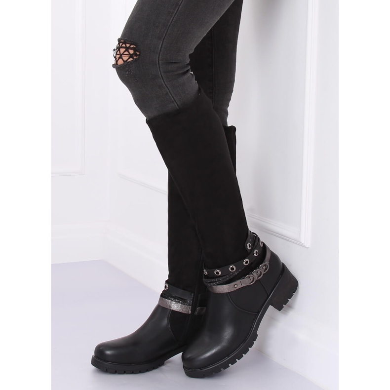 Jezdecké boty na chrániči černé Z188 Black černý 2