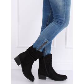 Dámské semišové boty černé černé 3893 Black černá 1