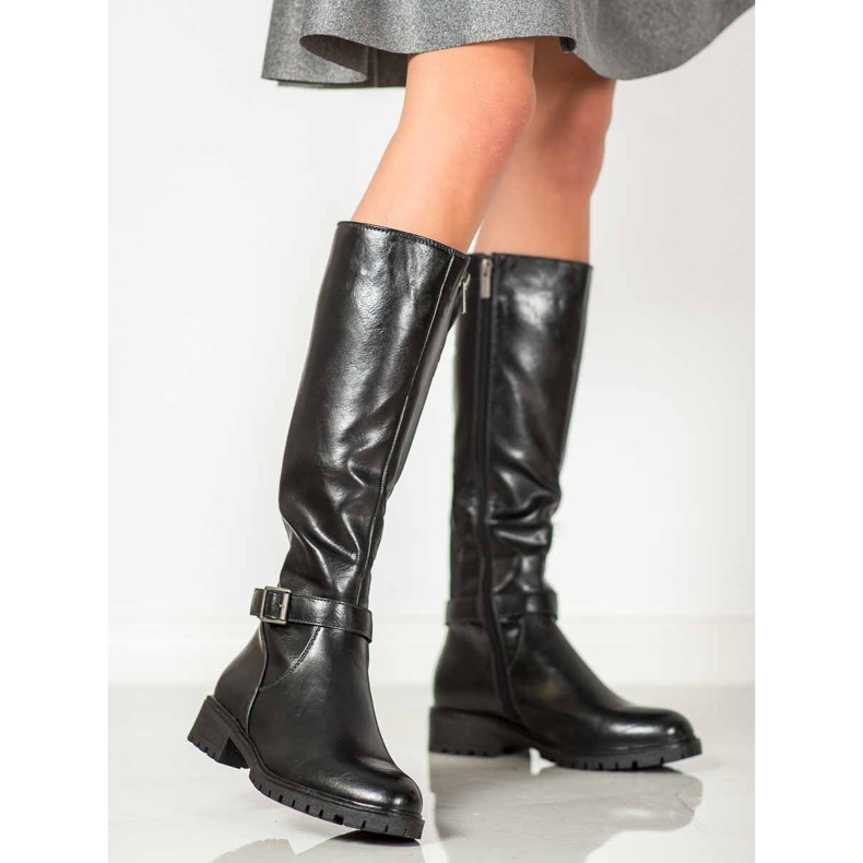 Filippo Černé boty s gumičkou černý 2