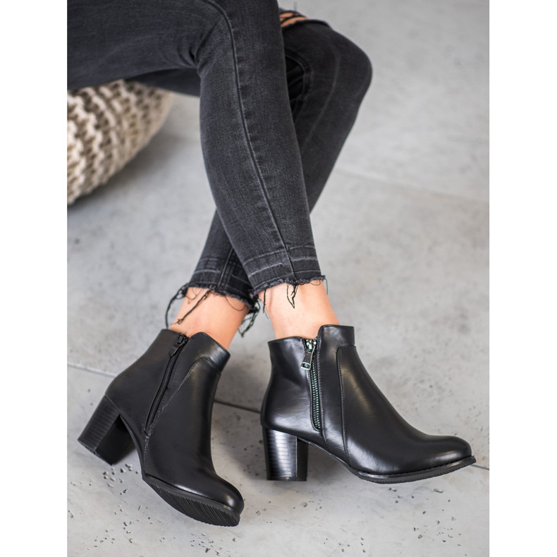 J. Star Boty se zipem černý 1