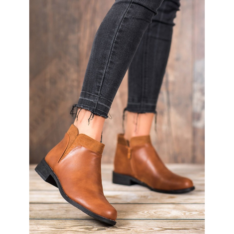 Small Swan Neformální velbloudí boty hnědý 2