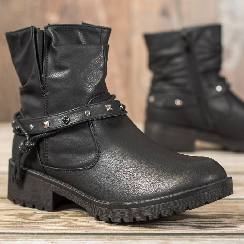 J. Star Dělníci s ozdobným páskem černá 1