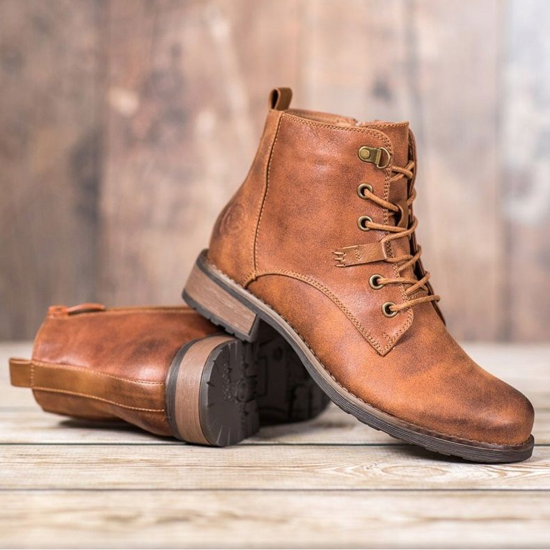 Goodin Elegantní lapače vyrobené z ekologické kůže hnědý 1