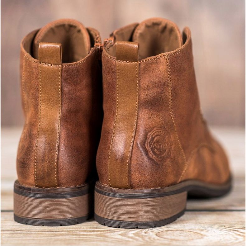 Goodin Elegantní lapače vyrobené z ekologické kůže hnědý 2