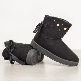 SHELOVET Mukluki s korálky černá 1