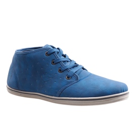 Módní vysoké tenisky TL354-6 Navy Blue námořnická modř 1