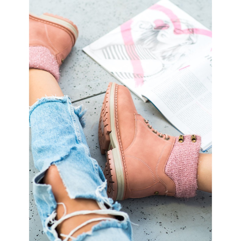 SHELOVET Trapery se třpytkami růžový 2