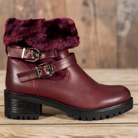 Marquiz Teplí dělníci s kožešinou červené 2