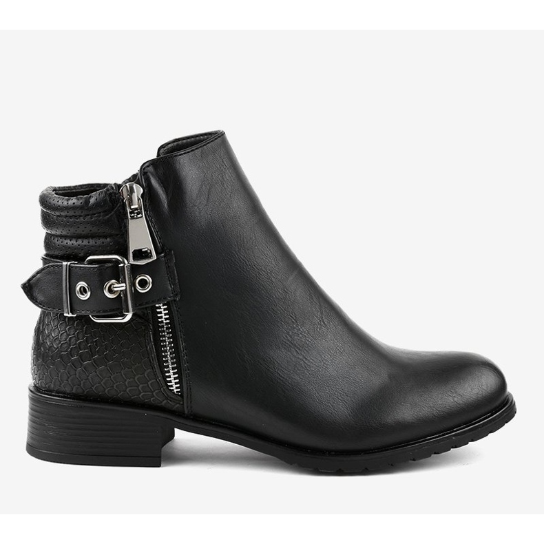Černé ploché kozačky Jodhpur KA525SL černý 2
