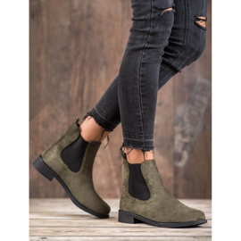 Ideal Shoes Neformální boty Chelsea zelený 2