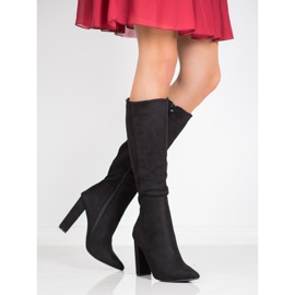 Seastar Sexy semišové kozačky černý 1