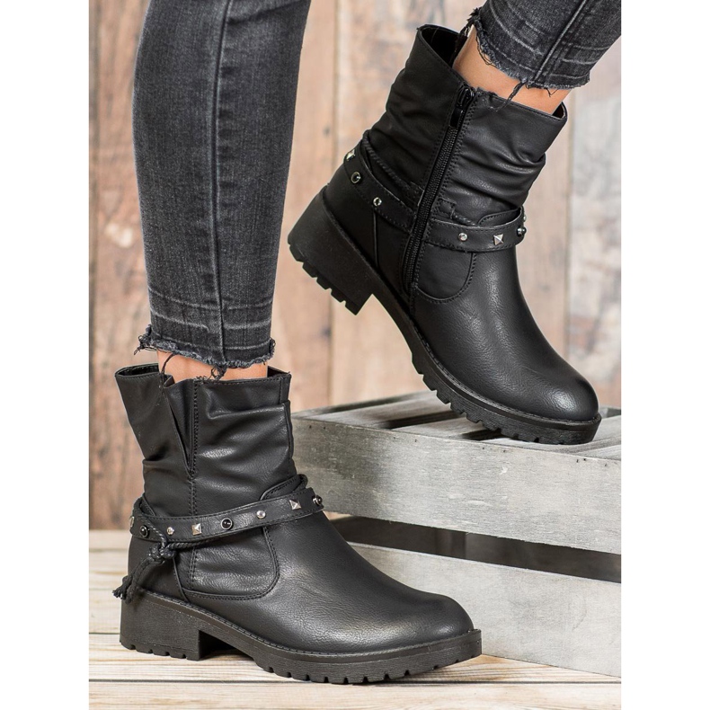 CABIN Dělníci s ozdobným páskem černá 2