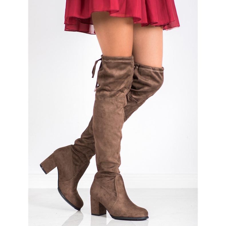 J. Star Nazouvací boty na sloupku vícebarevný khaki 1