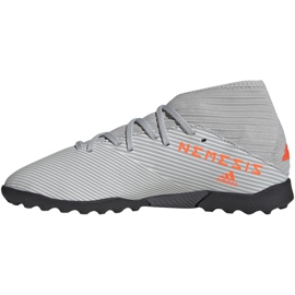 Kopačky Adidas Nemeziz 19.3 Tf Jr EF8303 vícebarevný šedá 2