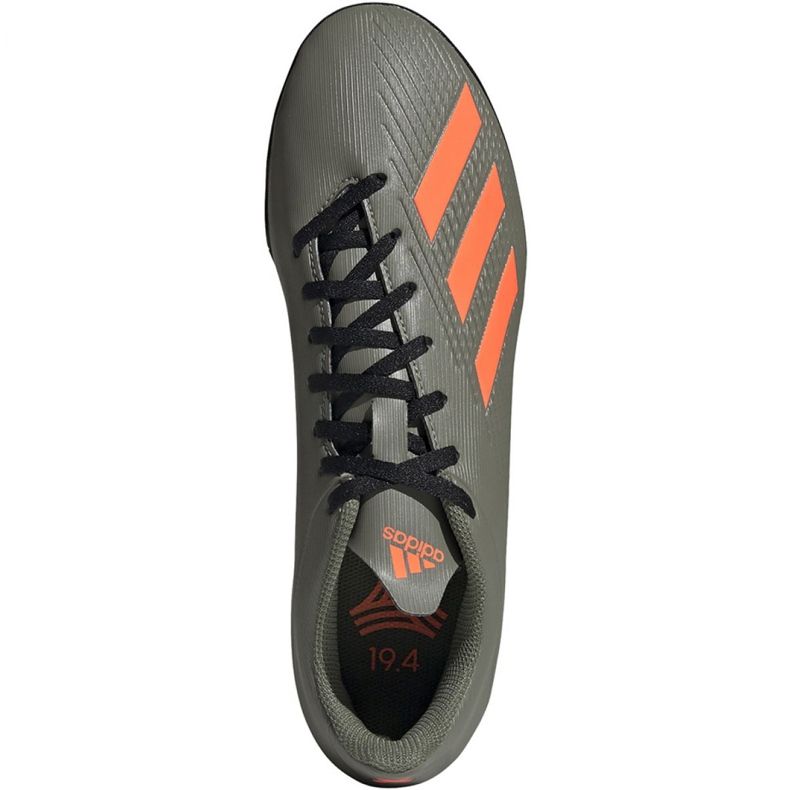 M Kopačky adidas X 19.4 Tf EF8370 zelená šedá 1