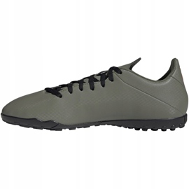 M Kopačky adidas X 19.4 Tf EF8370 zelená šedá 2