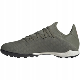 Kopačky Adidas X 19.3 Tf M EF8366 zelený šedá 2