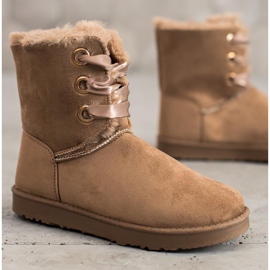 Kylie Svázané sněhové boty hnědý 2