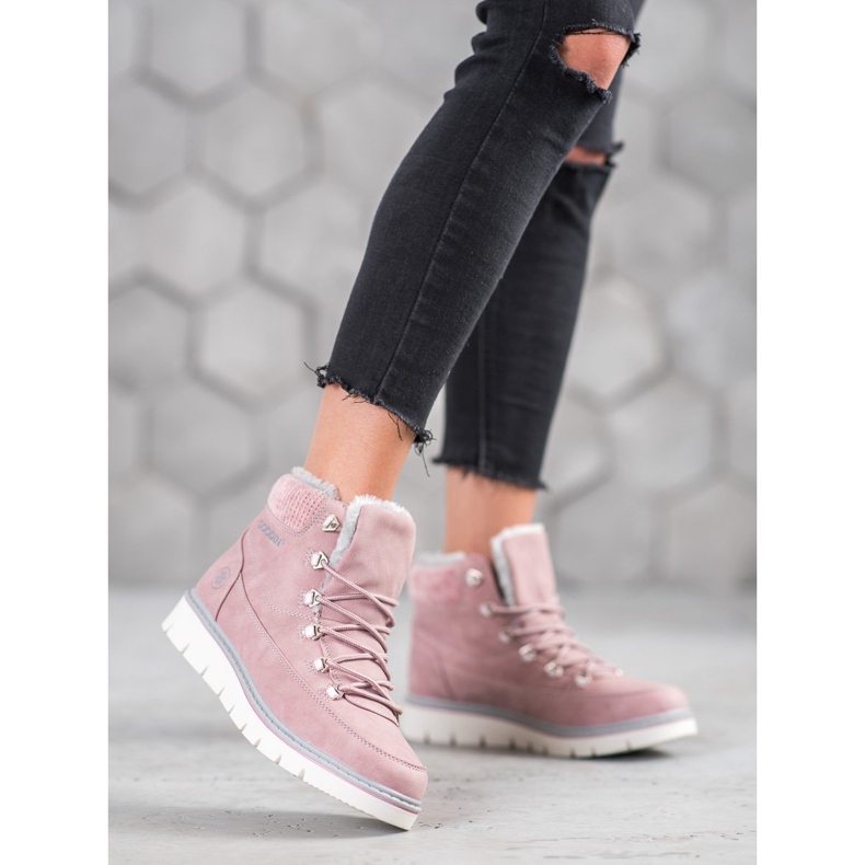 Goodin Trapery na platformě růžový 1