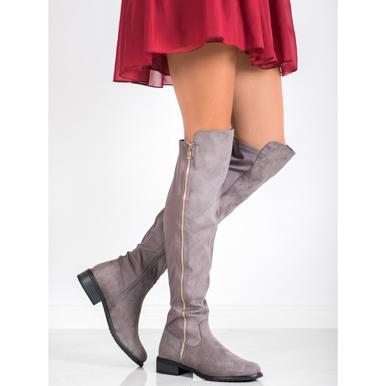 Seastar Šedé boty se zipem šedá 1