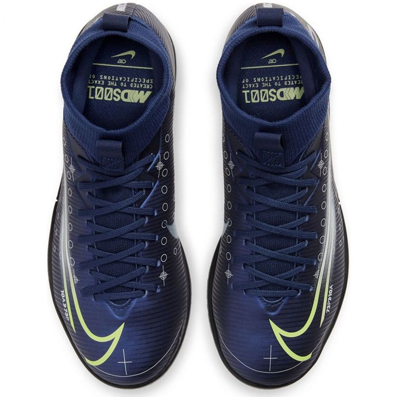 Kopačky Nike Mercurial Vapor 13 Club Mds Ic Jr CJ1174 401 námořnická modř námořnická modř 2