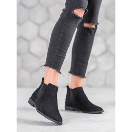 SHELOVET Chelsea boty s perlami černá 2