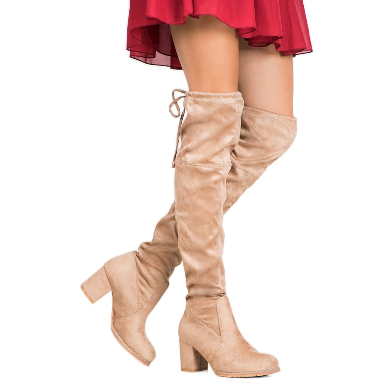 J. Star Nazouvací boty na sloupku hnědý 1