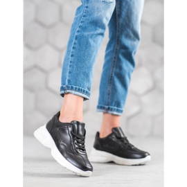 SHELOVET Černé tenisky černý 1