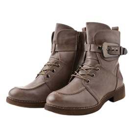 Khaki boty a boty se sponami 404 1