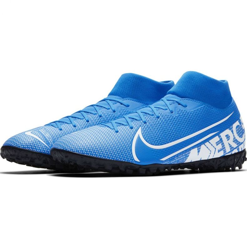Kopačky Nike Mercurial Superfly 7 Academy M Tf AT7978 414 vícebarevný modrý 2