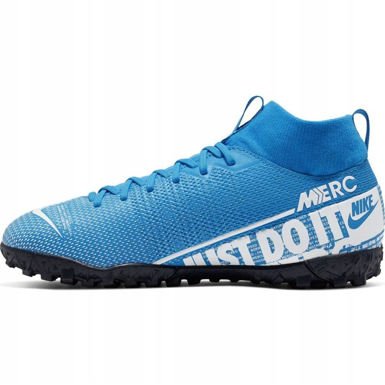Kopačky Nike Mercurial Superfly 7 Academy Tf Jr AT8143 414 vícebarevný modrý 1