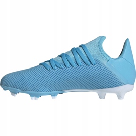 Kopačky Adidas X 19.3 Fg Jr F35366 vícebarevný modrý 1