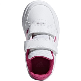 Boty adidas Altasport Cf I Jr D96846 bílý fialová 1