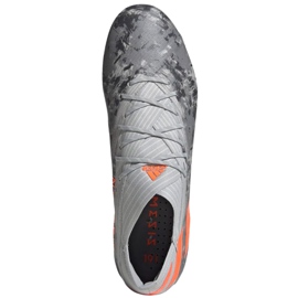 Kopačky Adidas Nemeziz 19.1 Fg M EF8281 červený šedá 1