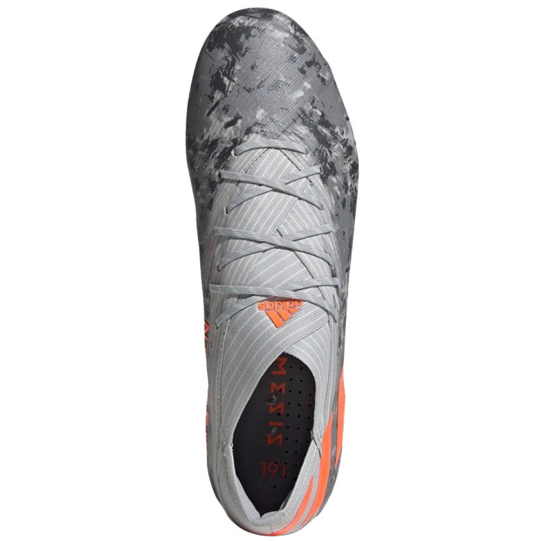 Kopačky Adidas Nemeziz 19.1 Fg M EF8281 červený šedá 1