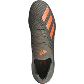 Kopačky Adidas X 19.2 Fg M EF8364 zelená šedá 1 Kopačky Adidas X 19.2 Fg M EF8364 zelená šedá 1