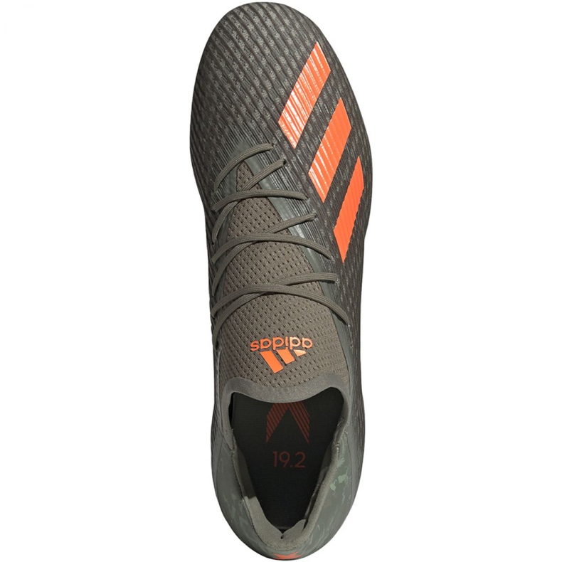 Kopačky Adidas X 19.2 Fg M EF8364 zelená šedá 1 Kopačky Adidas X 19.2 Fg M EF8364 zelená šedá 1