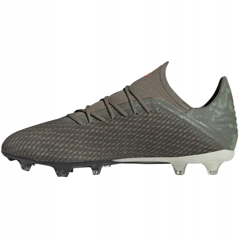 Kopačky Adidas X 19.2 Fg M EF8364 zelená šedá 2 Kopačky Adidas X 19.2 Fg M EF8364 zelená šedá 2