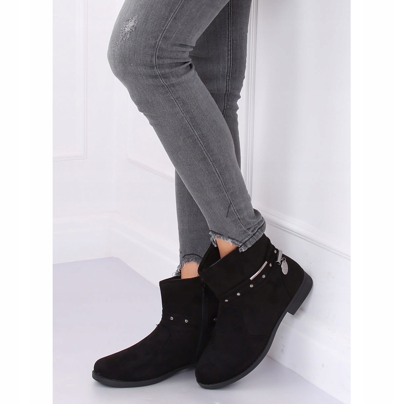 Černé dámské boty JC-255 Black černý 1