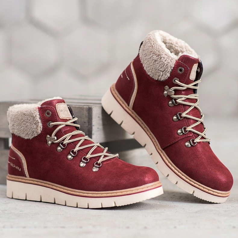 McKey Semišové lapače červené 1