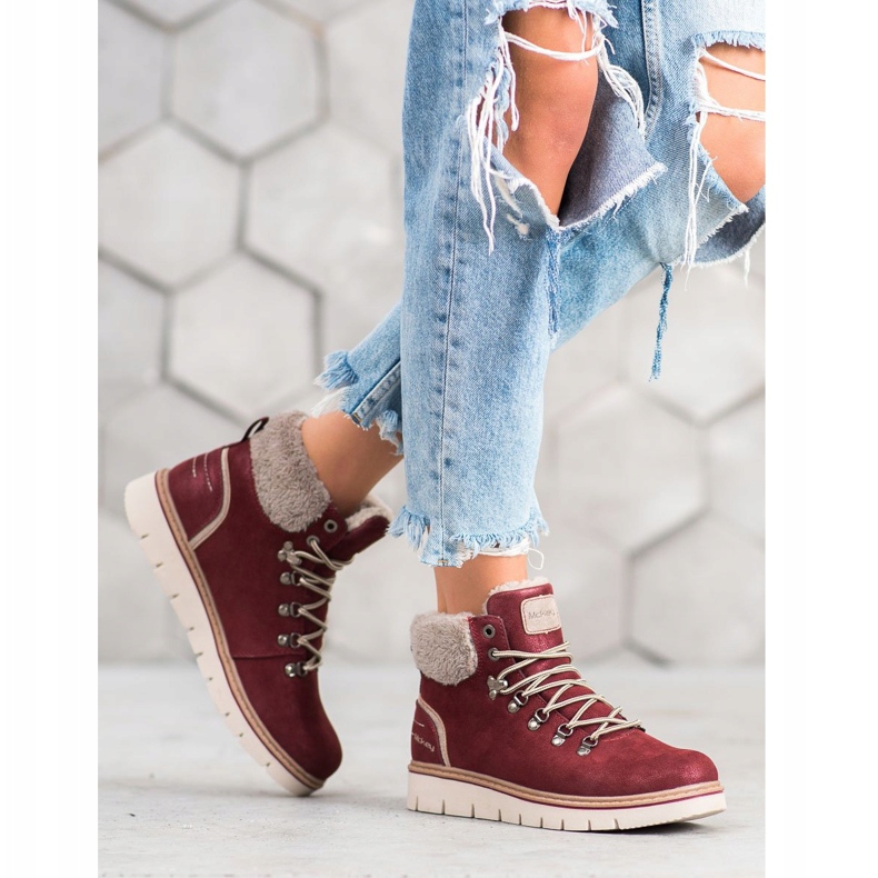 McKey Semišové lapače červené 2