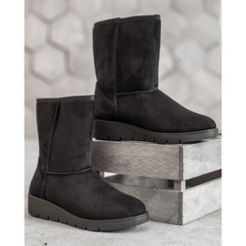 Kylie Vysoká Mukluki černý 1