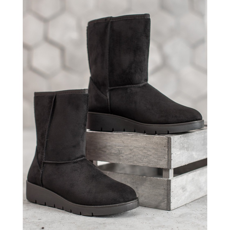 Kylie Vysoká Mukluki černý 1