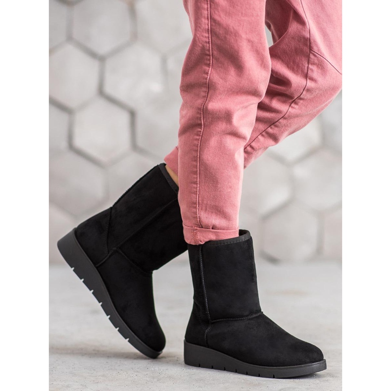 Kylie Vysoká Mukluki černý 2