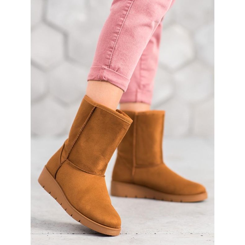 Kylie Vysoká Mukluki hnědý 1
