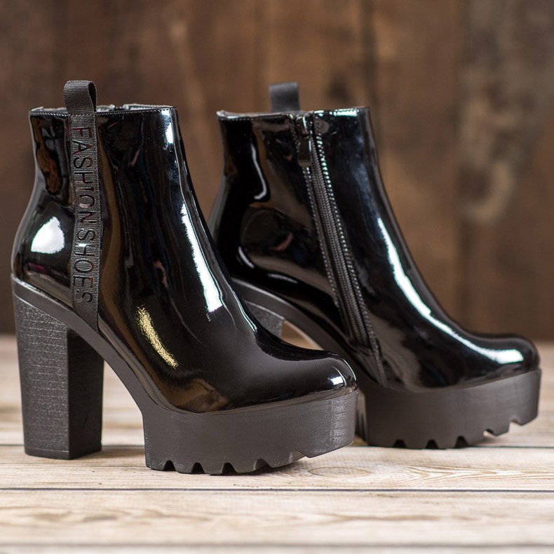 Seastar Lakované módní boty černá 2