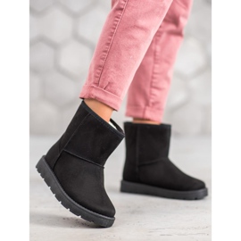 SHELOVET Černá Mukluki S Kožešinou 1