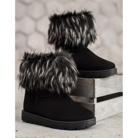 SHELOVET Černá Mukluki S Kožešinou černý 2