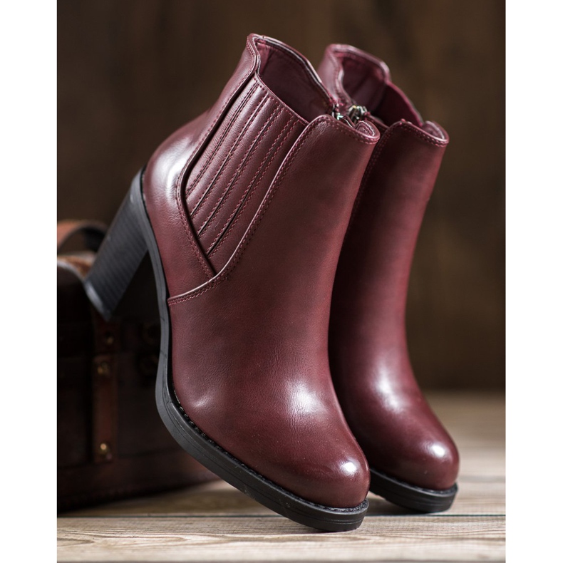 Comer Boty z ekokůže červený 2